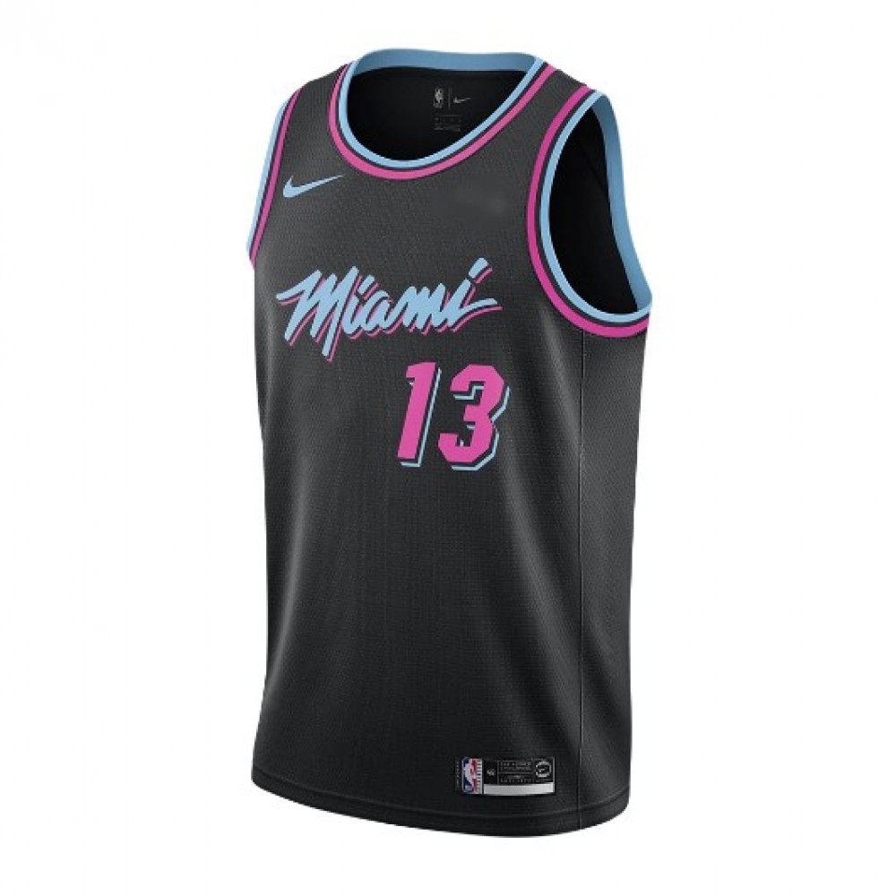 Men's Miami Heat Bam Adebayo #13 Black 19-20 Swingman Jersey - City Edition-Pro Kit Vault | Brand New 26/27 Sports Jerseys